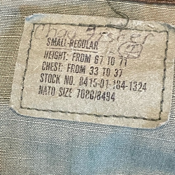 Upcycled Handmade By ME Vintage Army Fatigue Camo Jacket Bling Patches Pins - Picture 14 of 17